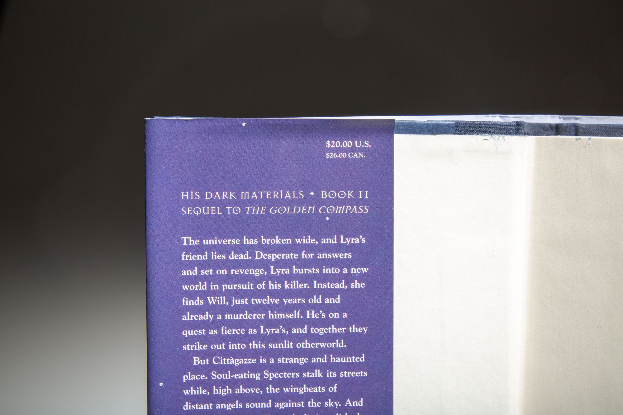 His Dark Materials Trilogy; The Golden Compass, The Subtle Knife, The