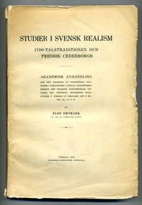 Studier i svensk realism. 1700-talstraditionen…