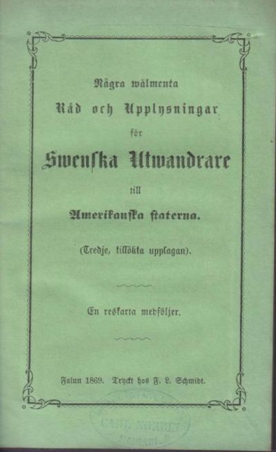 Några wälmenta råd och upplysningar för swenska…