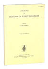 The New Science of Motion: A Study of Galileo's De Motu Locali [Offprint from: Archive for History of Exact Sciences, Vol. 13, nos. 2/3]