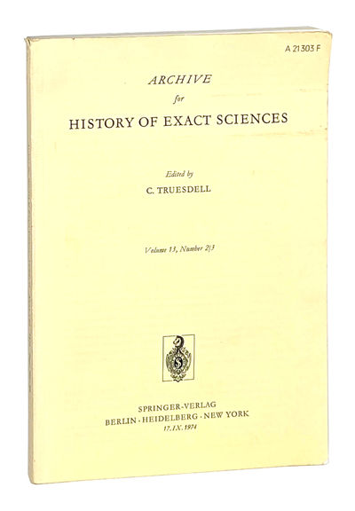 The New Science of Motion: A Study of Galileo's De Motu Locali [Offprint from: Archive for History of Exact Sciences, Vol. 13, nos. 2/3]