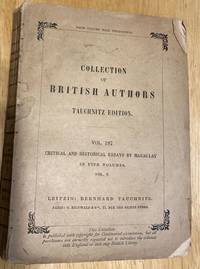 cover of Collection of Britsih Authors Tauchnitz Edition Vol.187