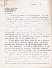 TYPED LETTER TO HAROLD RUGG OF COLUMBIA UNIVERSITY&#039;S TEACHERS COLLEGE SIGNED BY HARRY A. BROWN, SUPERINTENDENT OF SCHOOLS, NEEDHAM, MASS. by (Rugg, Harold). Brown, Harry A. Superintendent of Schools, Needham, Mass - 1946.