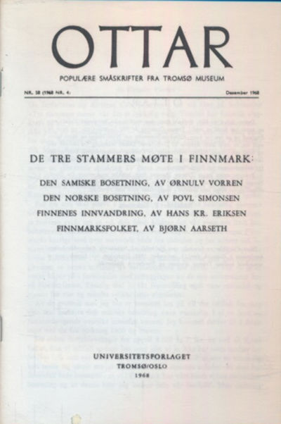 OTTAR.  Populære småskrifter fra Tromsø Museum.