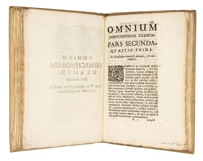 Omnium homicidiorum examen in duas partes dispertitum, Quarum prima, Ad fiscum potissimè spectantia dilucidat, secunda, Quae reis principaliter prosunt accuratè complectitur