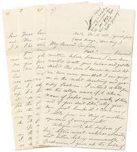image of An 1869 Letter from a Tufts College Student featuring a Six Page detailed account of the College's Baseball Games