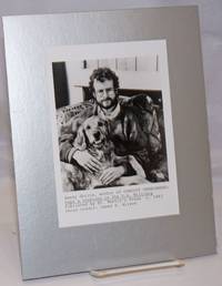 image of 5x7 b&w glossy author photo of Randy Shilts_his dog Dashiel