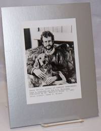 5x7 b&w glossy author photo of Randy Shilts & his dog Dashiel