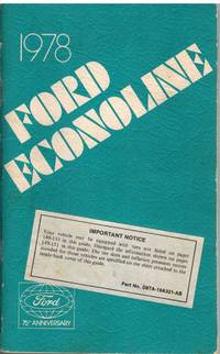 1978 FORD ECONOLINE Owner's Guide