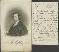 Autograph letter from Rev. Thomas Raffles to Mr. (William) Bullock, lending him a catalogue of his autograph collection by Raffles, Rev. Thomas (1788-1863) - 1845