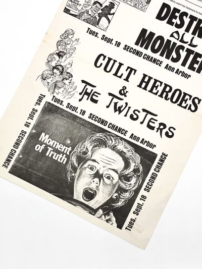 Concert Poster : DESTROY ALL MONSTERS [,] CULT HEROES & THE TWISTERS