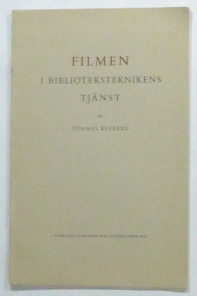 Filmen i biblioteksteknikens tjänst. (Särtryck ur…