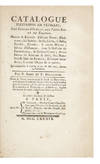 Catalogue d’Estampes en feuilles, des Ecoles d’Italie, des Pays-Bas et de France. Oeuvres & Recueils d’Albert Durer, Bloëmart; les Sadeler, Bosse, Callot, la Belle, Perelle, Silvestre, & autres Maîtres; Livres d’Estampes, dont la Gallerie du Luxembourg, le Cabinet Crozat; divers Livres de Sciences & Arts, &c. Nombreuse suite de Portraits, Estampes encadrées, & autres Objets de ce genre, qui composoient le Cabinet de feu M. Michel, Avocat au Parlement. Par P. Remy et F. Delalande. Dont la Vente commencera le lundi 23 Mars 1789…& jours suivans, en sa maison quai de Bourbon, no. 6…