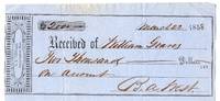 Original 1858 Reciept from William Graves to L. S. Leonard Cambridgeport,  Mass