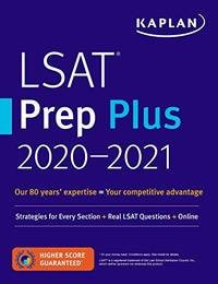 LSAT Prep Plus 2020-2021: Strategies for Every Section + Real LSAT Questions + Online (Kaplan...