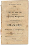 A Remonstrance Against the Testimony and Application of Mary Dyer