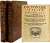 [LINGUISTICS] DICTIONAIRE FRANCOIS ET ITALIEN, CONTENANT TOUT CE QUI SE TROUVE DANS LES MEILLEURS DICTIONAIRES, & PARTICULIEREMENT DANS CELUI DE LA CRUSCA (2 VOLUMES) (TOME PREMIER; TOME SECOND)