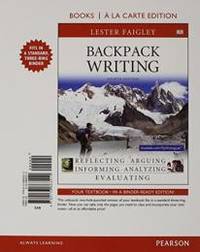 Backpack Writing Books a la Carte Edition 4th Edition