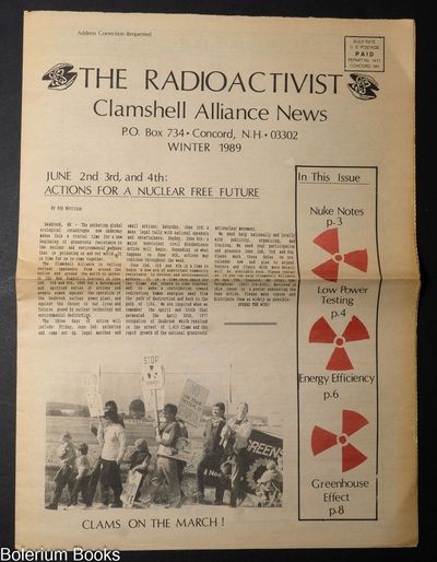 The Radioactivist: Clamshell Alliance News; Vol. 1, No. 2, Winter 1989