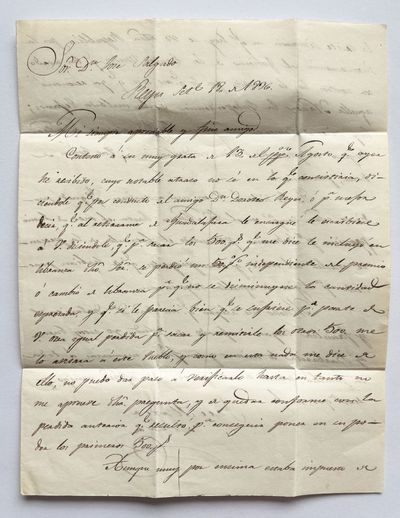 [Autograph Letter, Signed, by Jose Maria Silva, Written to Don Jose Salgado in Mexico City, Reacting to the Recognition of Texas by the United States]
