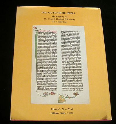 The Gutenberg bible. The property of the General…