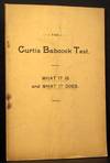 The Curtis Babcock Milk Test