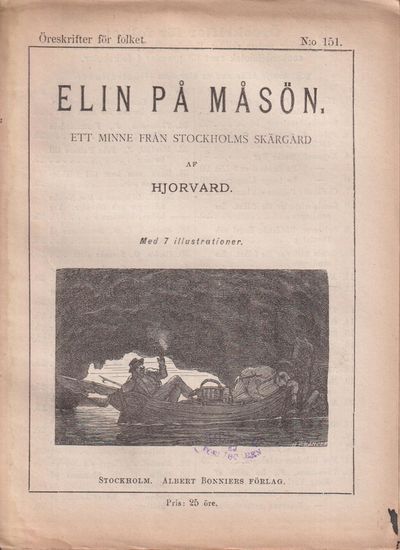 Elin på Måsön. Ett minne från Stockholms skärgård…