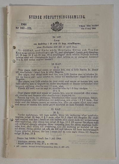 [Avkriminaliseringen av homosexuella handlingar]…