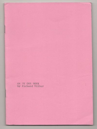 On My Own Work (Signed First Edition)