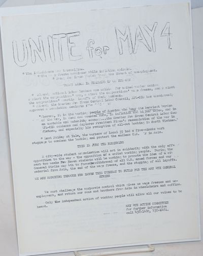 Unite for May 4th [handbill]