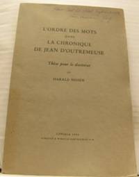 L´ordre des mots dans la chronique de Jean…