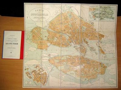 Karta öfver Stockholm af Brodin och Dahlman.