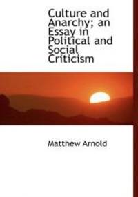 image of Culture and Anarchy; an Essay in Political and Social Criticism