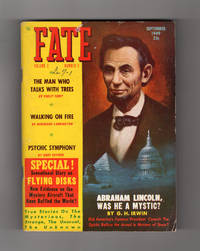 image of Fate Magazine - True Stories of the Strange and The Unknown. September, 1949. Mysterious Flying Disks; Man Who Talks to Trees; Was Lincoln a Mystic ?; Psychic Symphony; Middleton Island Curse; Nazca Lines; Aleister Crowley; Firewalking