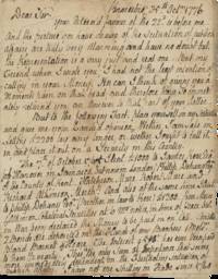1776 Letter from One Englishman to Another, Asking for Financial Advice Given the “Fluctuating situation of Publick affairs”