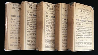 London: The Office of the Times, 1935. 1st Edition. Hardcover. Near Fine/Very Good. Complete set - f...
