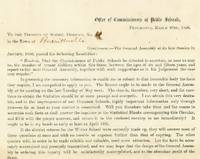 Correspondence from the Office of Commissioner of Public Schools regarding Truancy Census for Children from 6-15 years