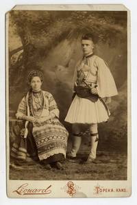 studio Portrait of Two People in Greek Attire, Likely Touring Performers