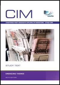 cover of CIM - Emerging Themes: Study Text