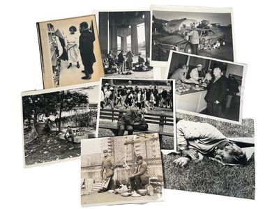 American Social History and Homelessness Press Photography from Soup Kitchens to Urban Encampments, 1951 to 1990s