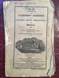 The Cambro-Briton And General Celtic Repository For January, 1822  ORIGINAL1822 PUBLICATION No.25 Triads Of The Isle of Britain