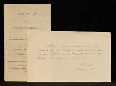 Réflexions sur la declaration de guerre de sa…