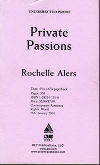 image of Private Passions - Uncorrected Proof