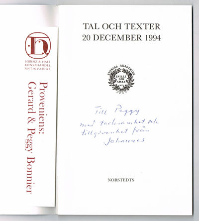 Tal och texter 20 december 1994.