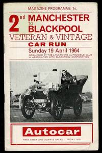 image of The Second Manchester to Blackpool Veteran & Vintage Car Run Programme 1964