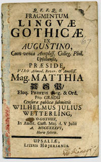 Fragmentum linguæ gothicæ ex Augustino. A.a.