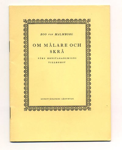 Om målare och skrå före Konstakademiens…