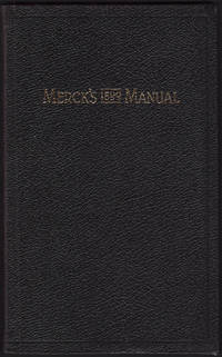 cover of MERCK'S 1899 MANUAL of the Materia Medica together with a Summary of the Therapeutic Indications.