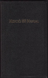 MERCK&#039;S 1899 MANUAL of the Materia Medica together with a Summary of the Therapeutic Indications. by Harrington, George W