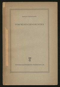 image of Vom Wesen Des Grundes